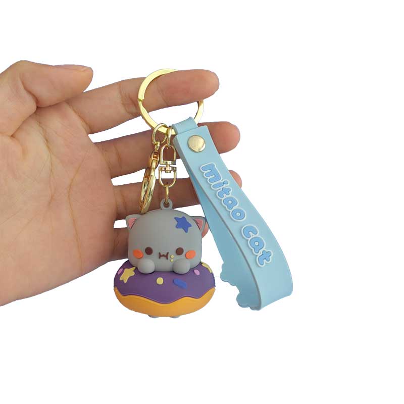 Wholesale Custom 3d Pvc Cute Keychain